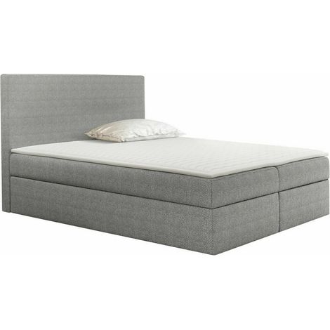 Lit boxspring Butyrum, Muna 08, Double, Continental, 160x200, Tissu, Disponible, 160x213x120cm (1/5)