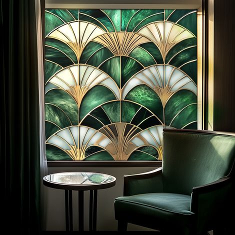 Film de confidentialité coloré pour vitres, 50×50cm, pour la décoration de fenêtres en verre, film à adsorption électrostatique. (1/5)