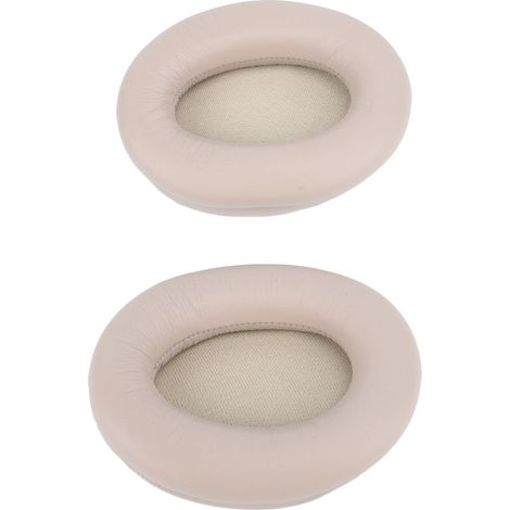 Lot de 2 coussinets d'oreille de rechange en similicuir et mousse à mémoire de forme pour casque WH1000XM3 (gris) (1/5)