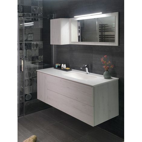 Ensemble de salle de bain TREOS 145, chêne Polar (1/4)