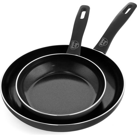 Set de poêles à frire, 2 pièces, 20 cm et 28 cm, Revêtement antiadhésif en céramique sans PFAS, Induction, Passe au four jusqu'à 160 °C, Compatible lave-vaisselle (1/5)