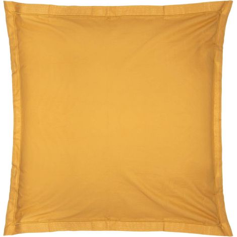 Fodera per cuscino carina in cotone giallo senape 63x63cm - Atmosphera créateur d'intérieur