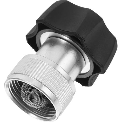 Adaptateur De Tuyau Alliage Aluminium pour Nettoyeur Haute Pression avec Filtre Intégré Connexion Rapide Étanche pour Arrosage Et Nettoyage Domestique (1/5)