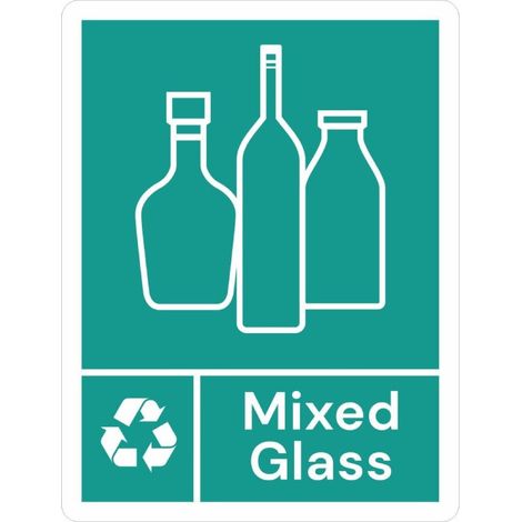 Étiquette adhésive de poubelle Slim verres - JANTEX (1/4)