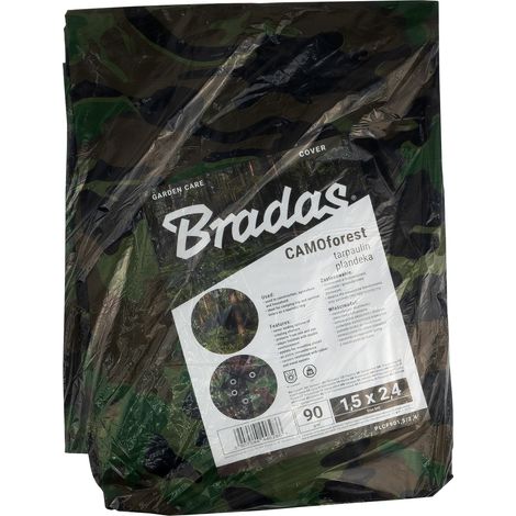 Bâche camouflage 90 g/m² 1,4 x 2,4 m CAMOFOREST PLCF901,5/2,4 (1/5)