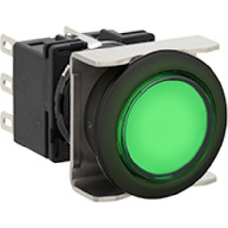 Idec LB6L-M1T64G LB6L-M1T64G Leuchtdrucktaster 250 V, 125 V, 30 V 5 A 2 x Aus/(Ein) tastend  (Ø) 22
