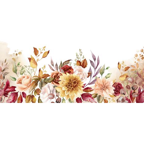 Papier peint panoramique - Fleurs - 130 cm x 57 cm (1/2)