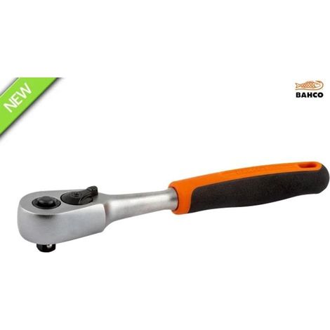 Bahco 6950QR Quick Release Reversible Ratchet Wrench, 1/4 Inch Drive (1/3)