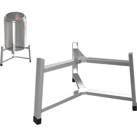 Support pour Feu De Camp Équipement De Cuisson sur Feu De Camp, Accessoire Support de Cuisson en Acier Inoxydable pour Foyer Extérieur Accessoires Cheminée et Brasero et Outils Foyer Ex (1/5)