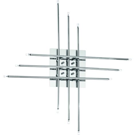 Lámpara de Pared Passerini, Aplique de Metal, Plata (1/4)