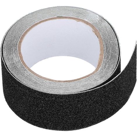 Rutschfestes Klebeband für den Außenbereich, hohe Haftung, griffig, abriebfest, 5 Meter lang, Schwarz