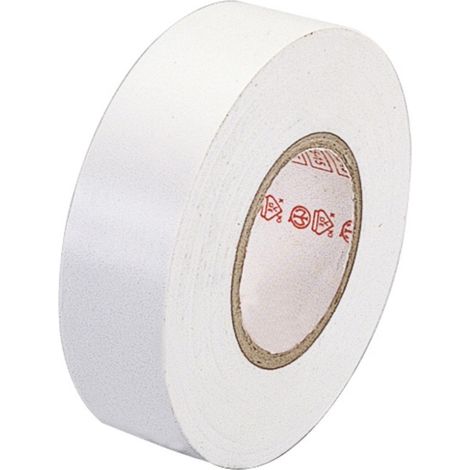 poly pool - rotolo 10 m nastro isolante 0,13 x 15 mm bianco
