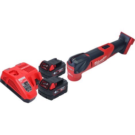Milwaukee M18 FMT-402 Akku Multitool 18 V Brushless + 2x Akku 4,0 Ah + Ladegerät