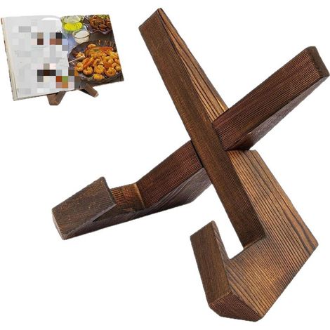 Porta-ricette cucina legno stile rustico supporto libro cucina espositore menu