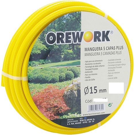 Orework Manguera Plus 5 capas 15mm 50 Mt