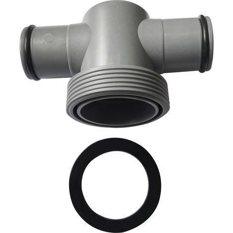 Schwimmbadschlauchverbinder 38 mm auf 32 mm, Schwimmbadpumpenverbinder, T-förmiger Schwimmbadschlauchverbinder 38 mm auf 32 mm (1/5)