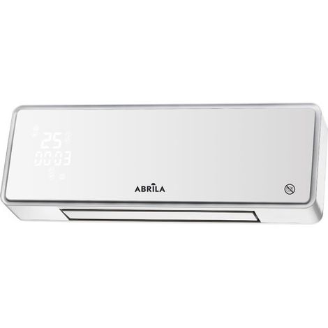 FABRILAMP Split Cerámico Invierno 2000W Blanco Cristal 2potencias 3funciones PTC De Seg.remoto Temporiz.18,7x53,8x12,3cm Mando a distancia incluido Temporizador Display Led (1/3)