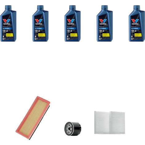 Kit tagliando 3 FILTRIe 5L OLIO compatibile con Alfa Romeo 147 (937) 1.6 16v twin Spark 88kw dal 2000 (1/5)