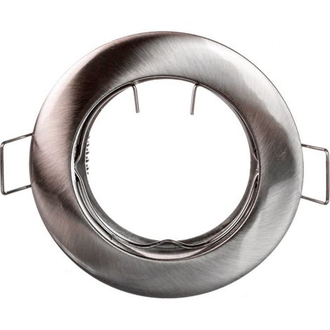 Faretto da soffitto Porto, IP20, rotondo, acciaio inox, TIPO 5514
