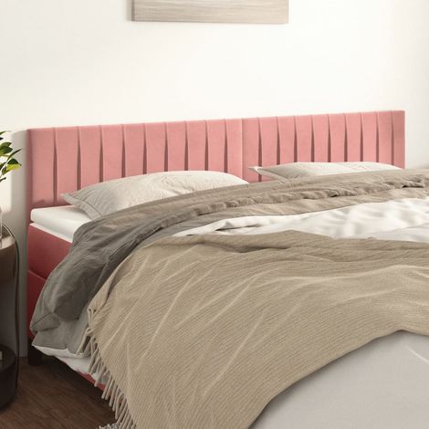 Têtes de lit Rose 160x5x78/88 cm Velours (1/5)