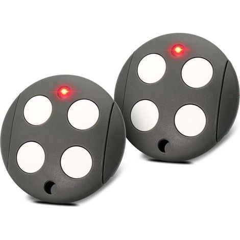 433.92 MHz Remote Control for Gates, Pack of 2 Garage Door Remotes Compatible with Mhouse GTX4 Remote Control, Rolling Code, 4 Channels (1/4)