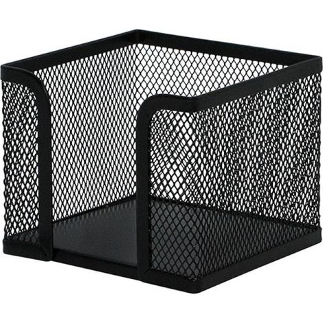Soporte metálico para notas adhesivas, color negro KF00878