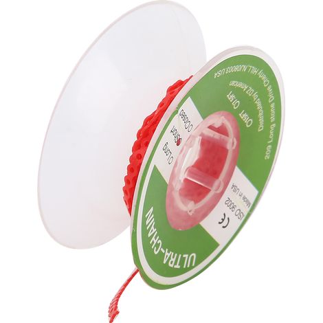 Chaîne élastique orthodontique dentaire, accessoire de correction dentaire coloré, lot de bandes de traction en caoutchouc rouge, matériel pour appareil dentaire. (1/5)