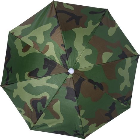 Parapluie Chapeau Anti-UV 65cm Pliable et Anti-Vent (Camouflage) (1/5)
