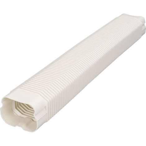 Tuyau PVC universel pour climatiseur, protection de ligne AC, 1 à 5 chevaux, blanc, couvercle de gaine flexible, accessoire de montage (1/5)
