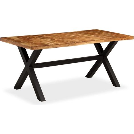 Table de salle à manger Bois d'acacia et manguier 180x90x76 (1/5)