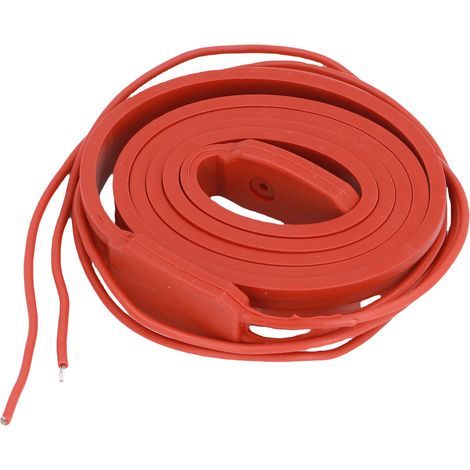 Ortviai Ruban Chauffant pour Tuyaux d'Eau 75 W, 15 x 1000 mm, Étanche en Silicone Flexible, Anti-Gel pour Canalisations Métalliques ou Plastiques (1/5)