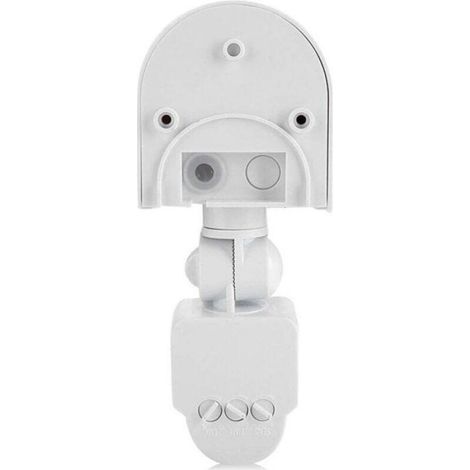 Détecteur De Mouvement - Infrarouge - Portée 8 M - Angle 120° - Réglage Temporisation 10 S À 8 Min - 220-240 V - Blanc Ou Noir (1/4)