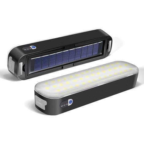 Linterna solar LED magnética de 1 pieza para camping, luz para tienda de campaña al aire libre, recargable por USB, accesorios para camping, batería externa, lámpara de emergencia para oscurecimiento