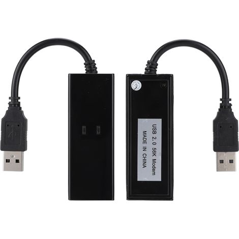 Modem externe USB 56K pour connexion vocale, fax et données, compatible avec Windows 7, 8 et 10/XP (1/5)