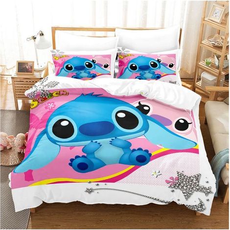 Housse de Couette 200x200cm,Parure de Lit 1 en Microfibre,Housse de Couette avec 2 Taies d'oreiller 65x65 cm,Modèle B (1/5)