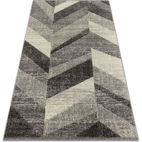 Tappeto FEEL 5673/16811 SPINA DI PESCE grigio / anthracite / crema grey 120x170 cm