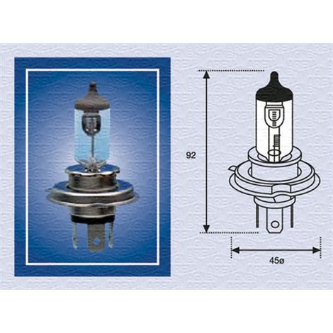 Bombilla Magneti Marelli MM H4 24V