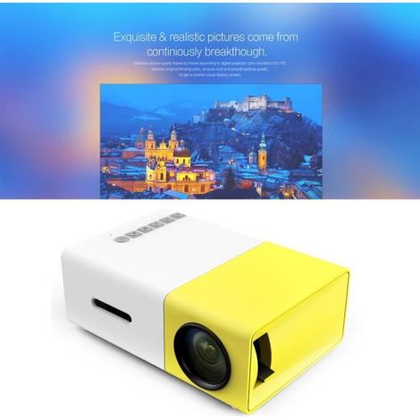 Filiyano-Mini vidéoprojecteur LED portable YG300 - VOCOCAL - 1920 x 1080 - 600 lumens - Batterie 1300 mAh (1/4)