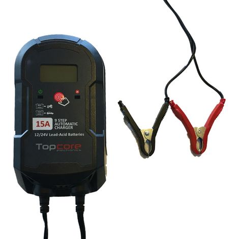 Cargador de batería 12-24V 15A Topcore Automatic Charger