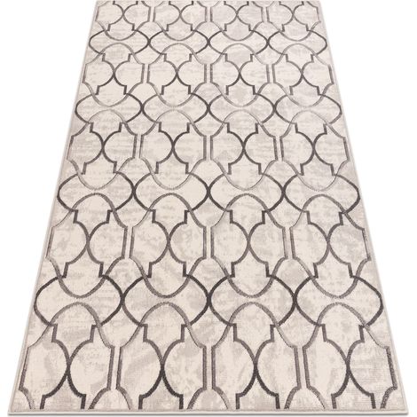 Tappeto Lana ANGEL 7905 / 52022 Traliccio marocchino beige / grigio beige 200x300 cm