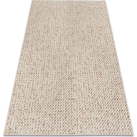 Teppich Teppichboden CASABLANCA creme white 100x150 cm