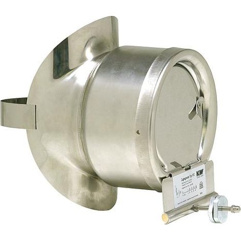 Coupe-tirage 11Z (012-ESA130) en acier inoxydable pour tuyau d echappement 130 mm (1/2)