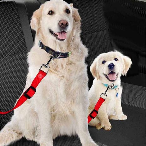 Pack Red Universal Dog Car Seat Covers, Back Seat Protector Cover with Storage Pocket, Waterproof Be (1/5)