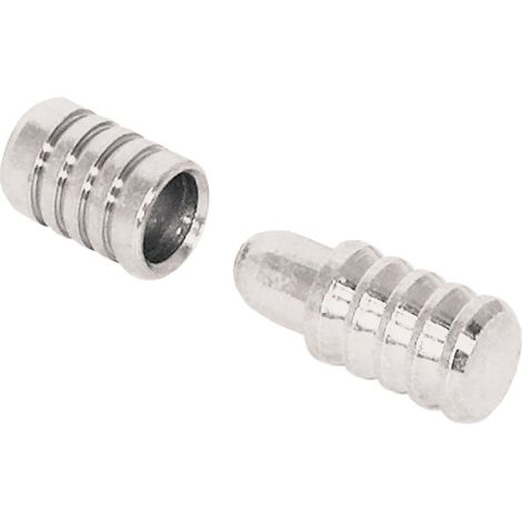 Boîte de: 20 unités de centrage de table Bullet en métal 8 mm zingué (1/3)