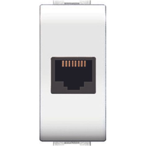 LIFE 4084 WH PRESA TELEFONICA RJ11 PLUG 6/4A BIANCO- ELETTROCANALI- 12,0 pz