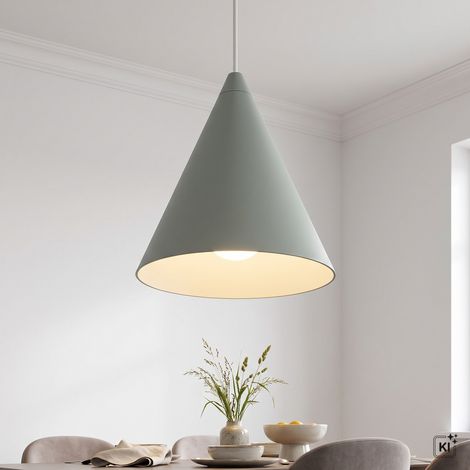 Hängelampe Metall schmal D: 11 cm H: max. 130 cm Grün GU10 Modern Hängeleuchte (1/5)