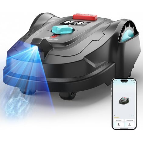 YARDCARE M800Plus Robot Wireless Peripheral Lawnmower Up to 800 m² GPS + Vision Positioning Wireless Robot Mower U Mower Mode App Control Automatic Charging Obstacle Detection (1/5)