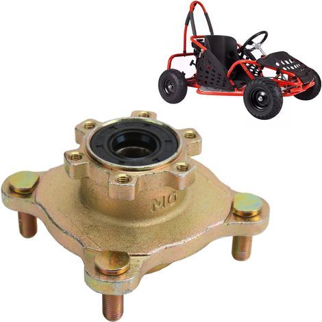 Jante de frein à 4 goujons en acier pour Go-Kart, ATV et véhicule 4x4, moyeu avant disque (1/5)