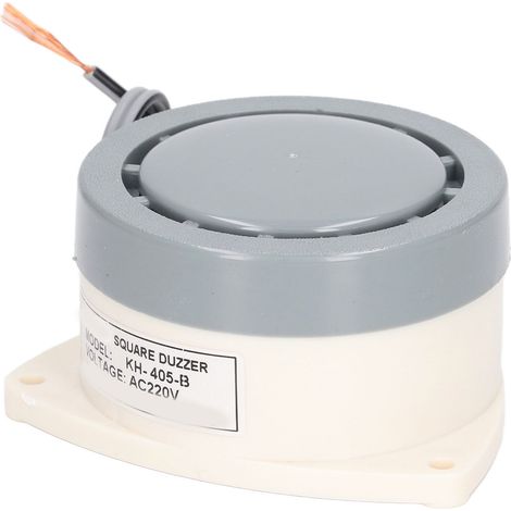 BERM Elektronischer Alarmsummer, Dauerton 60 dB, rund, flammhemmend, PC-Komponente, AC 200–220 V (1/5)