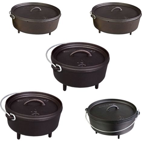 Camp Chef Classic Dutch Oven Set Schmortopf aus Gusseisen Grill BBQ Outdoor SDO08 (1/2)